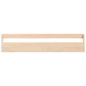 Berkfield Wall-mounted Shoe Racks 2 pcs 110x9x23 cm Solid Wood Pine