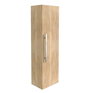 SunDaze 1200mm Bathroom Furniture Tall Storage Unit Wall Mounted Cupboard Cabinet Oak