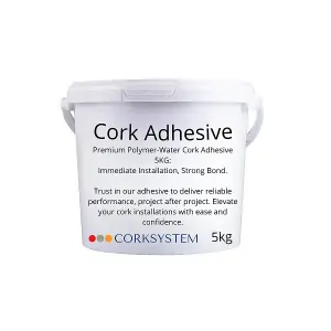 Professional Polymer-Water Adhesive - Cork wall tiles - 5kg - 10m2 (107.63sqft)