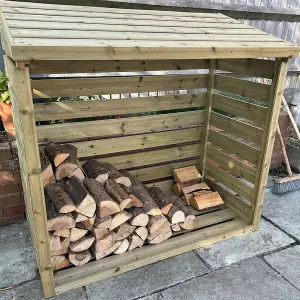 Wooden Log Store - 4ft Tall x 4ft Wide