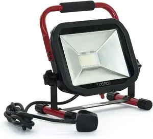 Luceco LED Work Light / Floodlight 38W (equivalent to 500W) - IP65 Waterproof, Portable WorkLight, Flood Lights Site