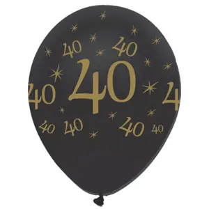 Creative Party 12 Inch All Round Print Latex Balloons (Pack Of 6) Multicoloured (12 Inch)