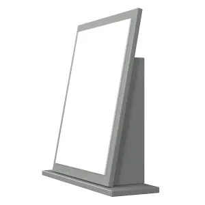 Yarmouth Grey Rectangular Freestanding Framed mirror, (H)50cm (W)47.8cm