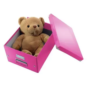 Leitz Click & Store Pink A4 Storage Box Medium