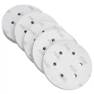 150mm Mixed Grit Hook And Loop Sanding Discs For DA Orbital Sanders 250pk