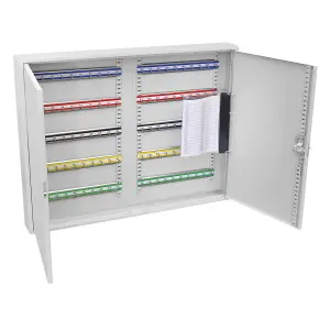 Sealey Key Cabinet Box With Colour-Coded Hook Bars For 100 Keys Wide SKC100W