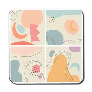 Square 6 Piece Coaster Set (Set of 6)