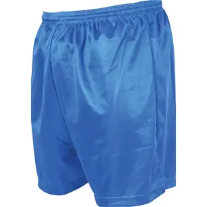 S - ROYAL BLUE Junior Sports Micro Stripe Training Shorts Bottoms - Gym Football