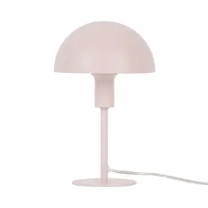 Nordlux Ellen Indoor Bedroom Living Dining Office Mini Table Lamp Light in Dusty Rose (Diam) 16cm