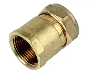 Plumbsure Compression Straight Coupler (Dia)22mm