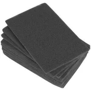 10 PACK Abrasive Finishing Pad - 150 x 230mm - Ultra Fine Grade - Long Lasting