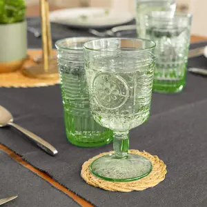 Bormioli Rocco - Romantic Wine Glasses - 320ml - Pack of 4 - Green