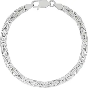 Revere Italian Sterling Silver Square Byzantine Bracelet