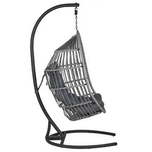 Hanging Chair with Stand SESIA Dark Grey