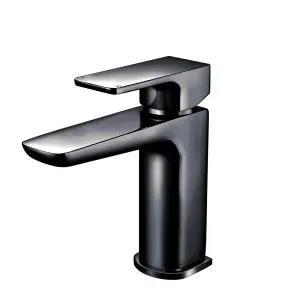 Muro Black Basin Mono Mixer Tap With Waste T39