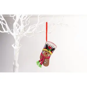 Dog Tree Felt Stocking Christmas Holiday Shaped Ornament