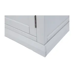 Loreo Light Grey 2 Door TV Cabinet Wood Knob