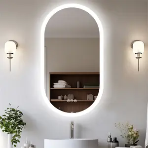 Oval LED Wall Mirror 120cm H x 60cm W