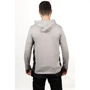 Caterpillar - Coolmax Quarter Zip Hoodie - Grey - X Large