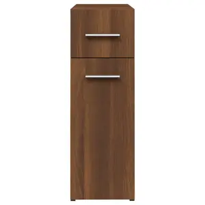 Berkfield Apothecary Cabinet Brown Oak 20x45.5x60 cm Engineered Wood