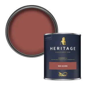 Dulux Trade Heritage Red Ochre Eggshell Wall paint, 750ml