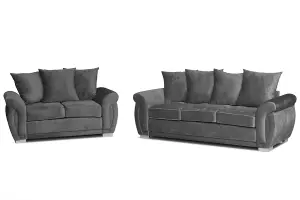 Furniture Stop - Zolly Range 3+2 Seater Fabric Sofa Set