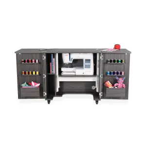 Bandicoot Fold-away Sewing Cabinet with Drawers in Gray