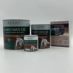 Fiddes Hard Wax Oil, Antique 250ml + Free Priory Free Cloth