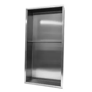 Thermopanel 304 Stainless Steel Recess Shower Niche Shelved - Stainless Steel (305x610x103mm)