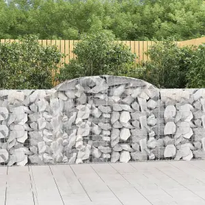 Berkfield Arched Gabion Baskets 13 pcs 300x30x100/120 cm Galvanised Iron