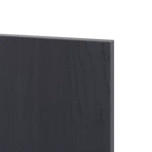 Alpinia Matt midnight navy wood effect Standard End support panel (H)870mm (W)590mm