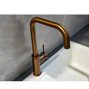 Liquida LB416CP Industrial Style Single Lever Copper Kitchen Mixer Tap