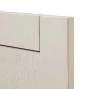 GoodHome Verbena Painted natural ash Matt cashmere Shaker Tall larder Cabinet door (W)500mm (H)1467mm (T)20mm