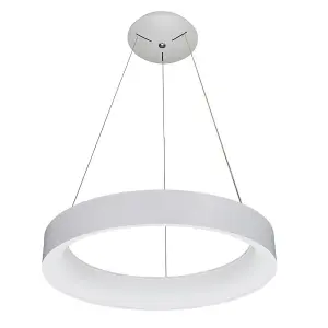 Luminosa Modern LED Hanging Pendant White, Warm White 3000K 2310lm