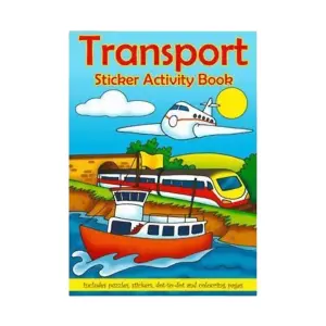 Transport A6 Sticker Book (Pack of 3) Multicoloured (One Size)