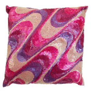 Maison by Premier Diva Sequins Pink Cushion