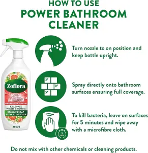 Zoflora Power Bathroom Cleaner Grapefruit & Lime 800ml