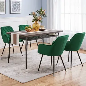  Upholstered Dining Chair (Set of 2) Green