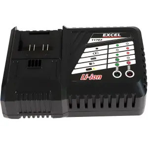 Excel 18V 4.0Ah Li-ion Battery & Fan-Cooled Smart Charger