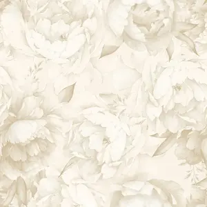 Vintage Peony Wallpaper In Warm Neutrals