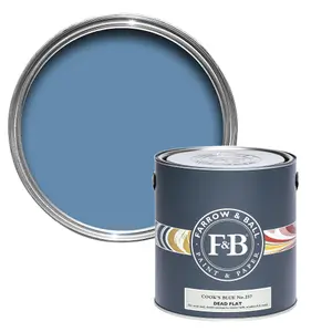 Farrow & Ball Dead Flat Mixed Colour 237 Cook'S Blue 5 Litre