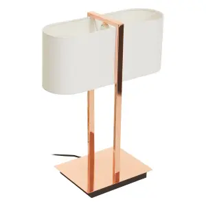 Interiors by Premier Lilian Copper Finish Table Lamp