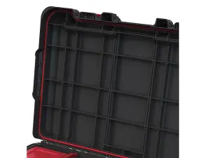 Keter Stack N Roll Heavy-Duty Power Tool Case - Ergonomic and Durable Storage Solution