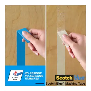 ScotchBlue Blue Masking Tape (L)41m (W)24mm, Pack of 3