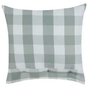 Set of 2 Cushions TAMNINE 45 x 45 cm Checked Mint Green