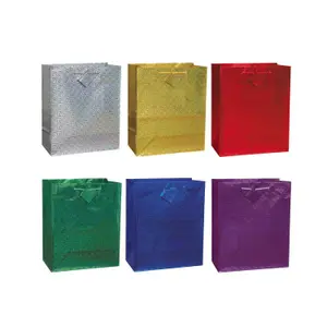 Unique Party Holographic Gift Bag (Pack of 6) Multicoloured (One Size)