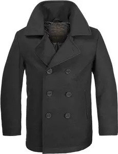 Mil-Tec US Navy Pea Coat Black Size 3XL