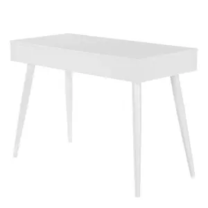 Casson Metal Base Writing Desk White