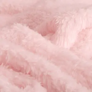 Snug Rug Blanket Luxury Sherpa Fleece Sofa TV Throw Gift Blankets 127x178cm - Pink Quartz