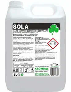 Clover Chemicals Sola Hard Surface Cleaner Concentrate 5l